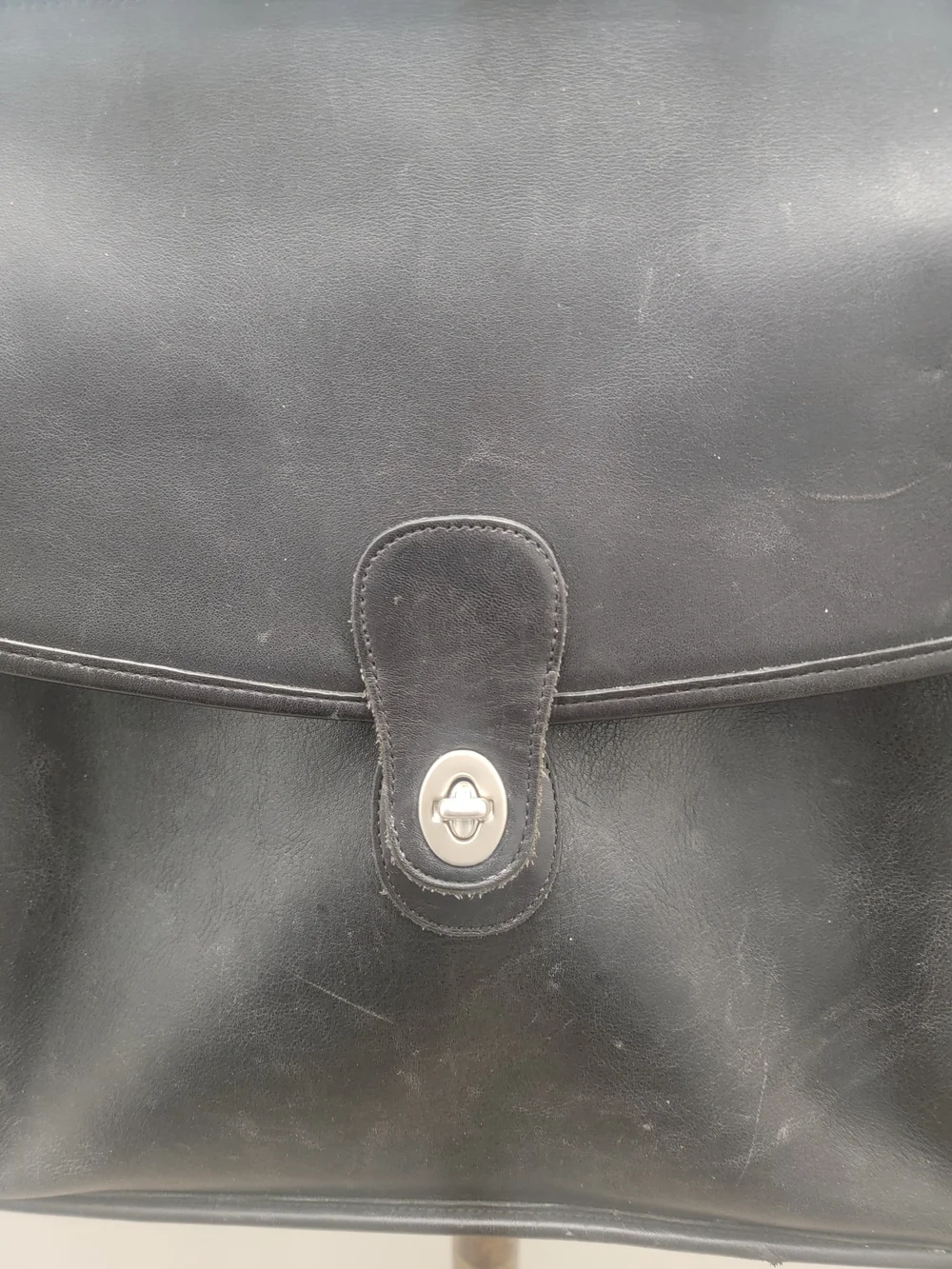 Coach Black Leather Men's Briefcase